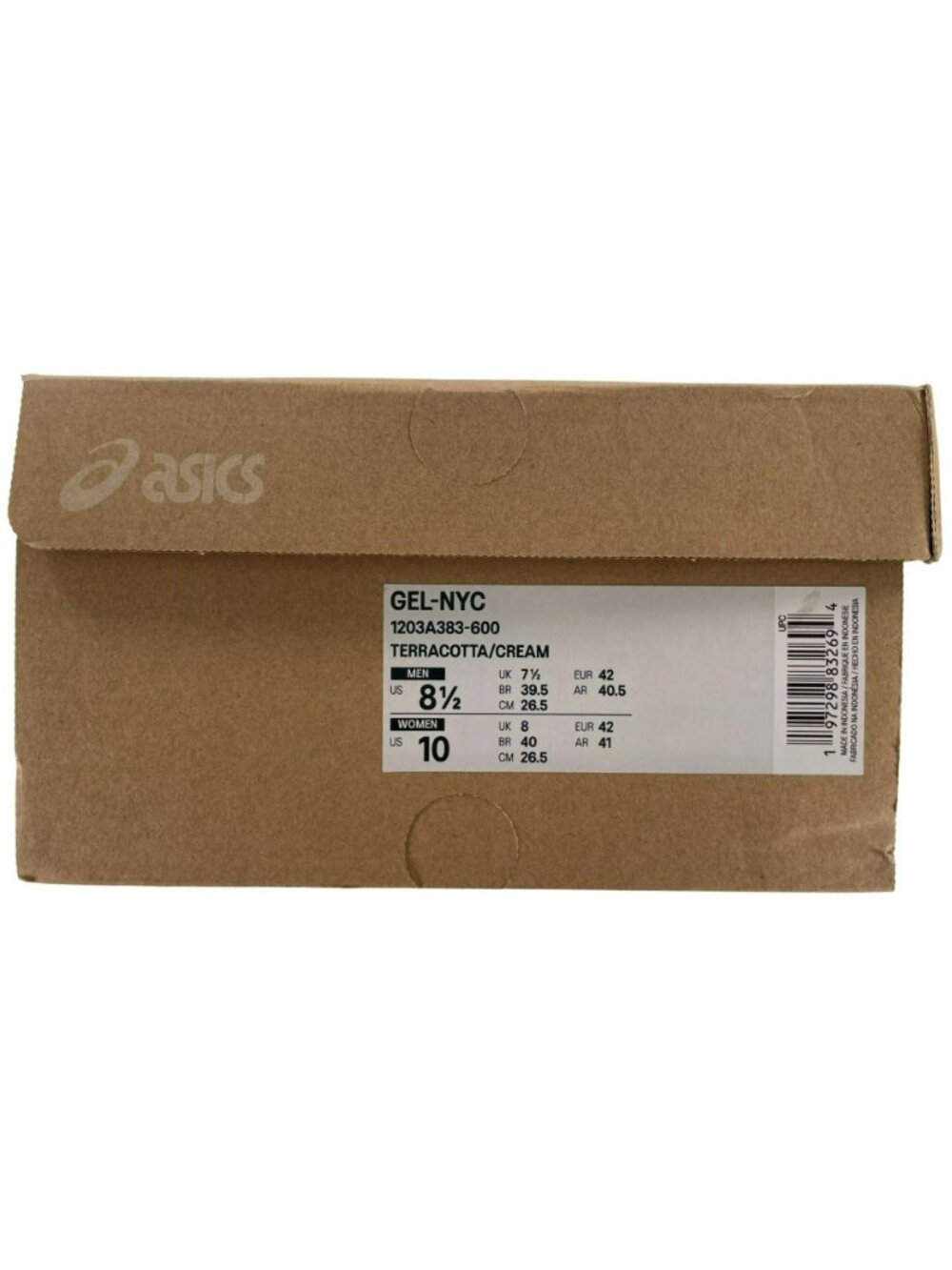 ASICS Mens Gel-NYC Running Shoes Terracotta/Cream Men's Sz 805 Women's Sz 10 NEW - Picture 9 of 10